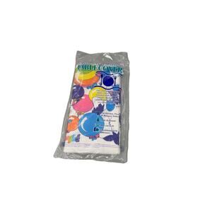 Vintage New Lisa Frank Birthday Party Plastic Backed Table Cloth Cats Kittens